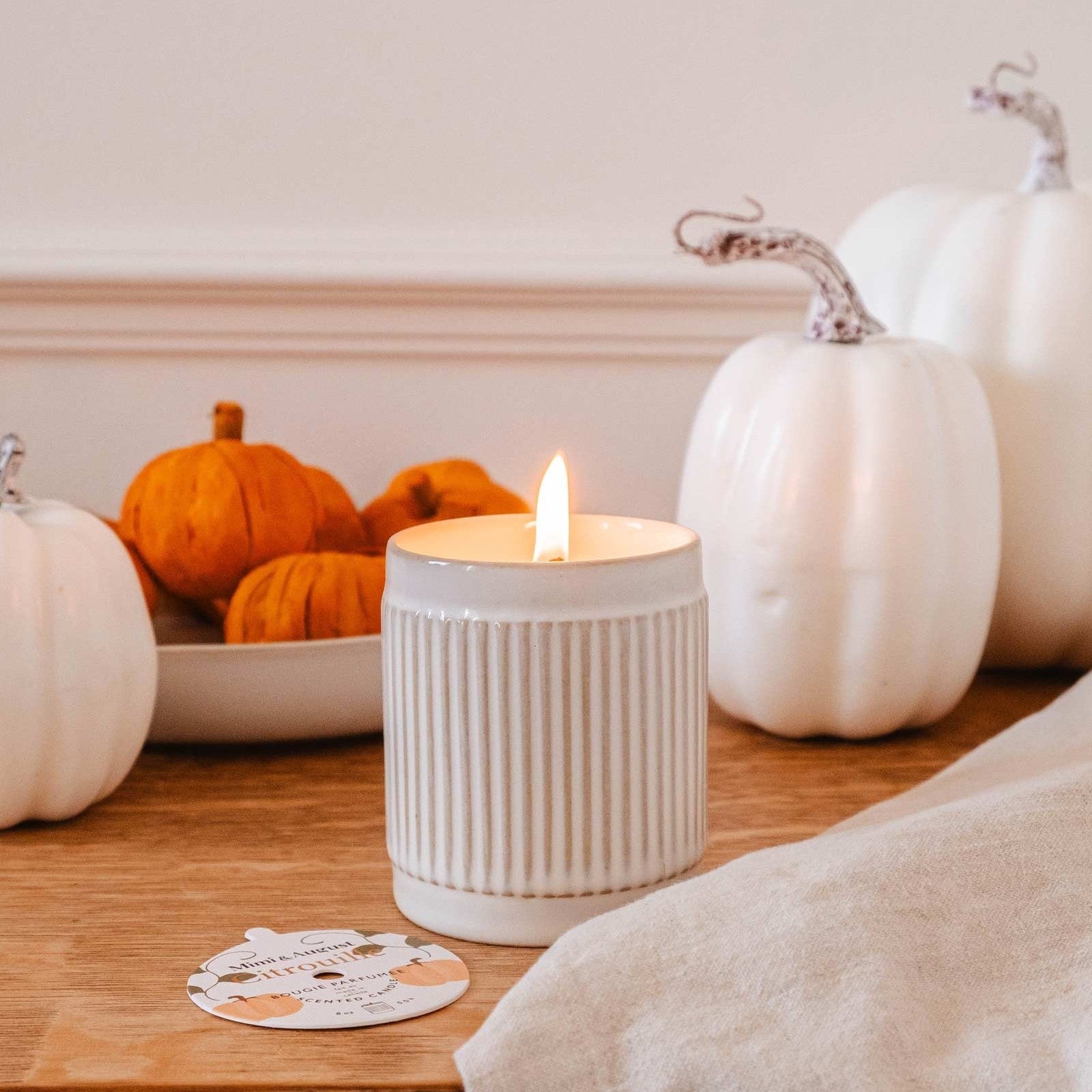 Bougie Réutilisable - Citrouille 8oz