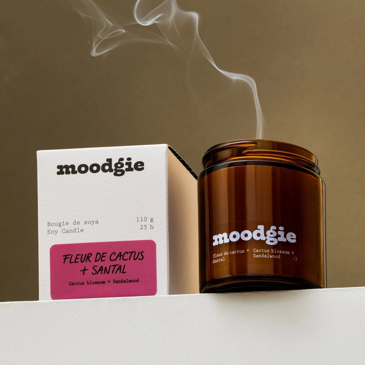 Soy Candle Cactus Blossom + Sandalwood