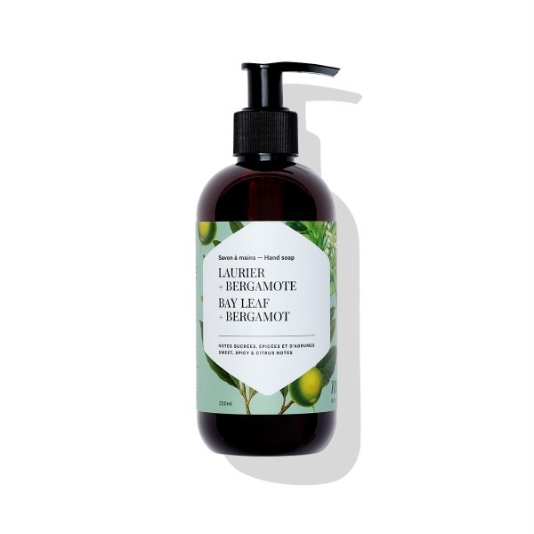 Hand Soap Bay leaf + Bergamot 250ml – Gifts & Kitchen Accessories gift Montreal Villeray Urban Palate