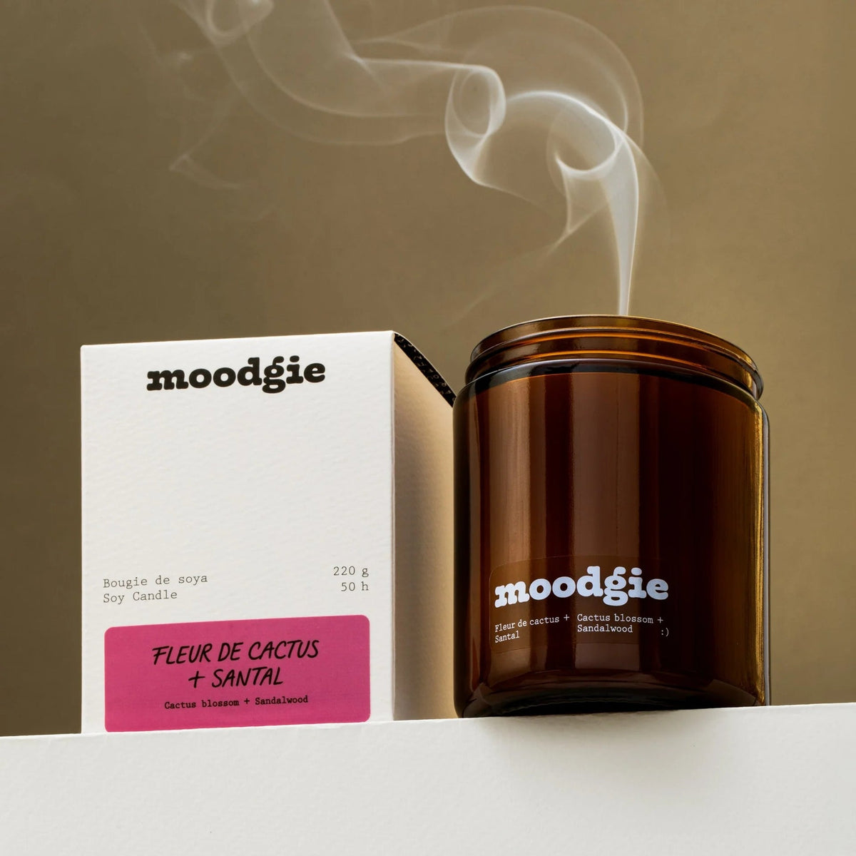 Soy Candle Cactus Blossom + Sandalwood