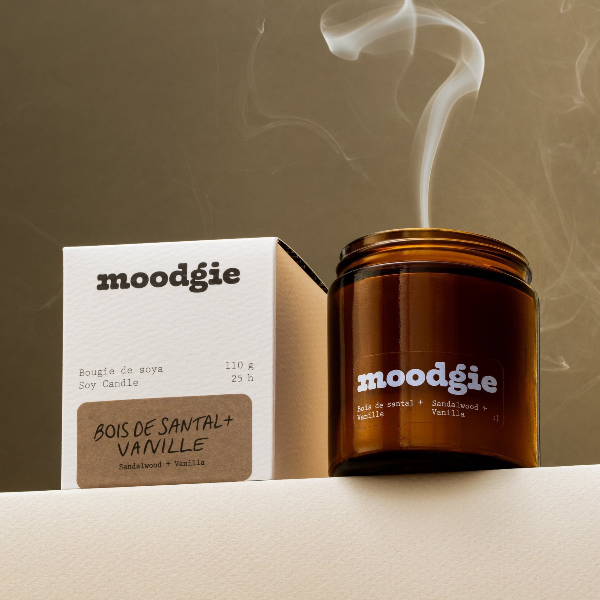 Soya Candle Sandalwood + Vanilla - 110g – Home Décor gift Montreal Villeray Urban Palate