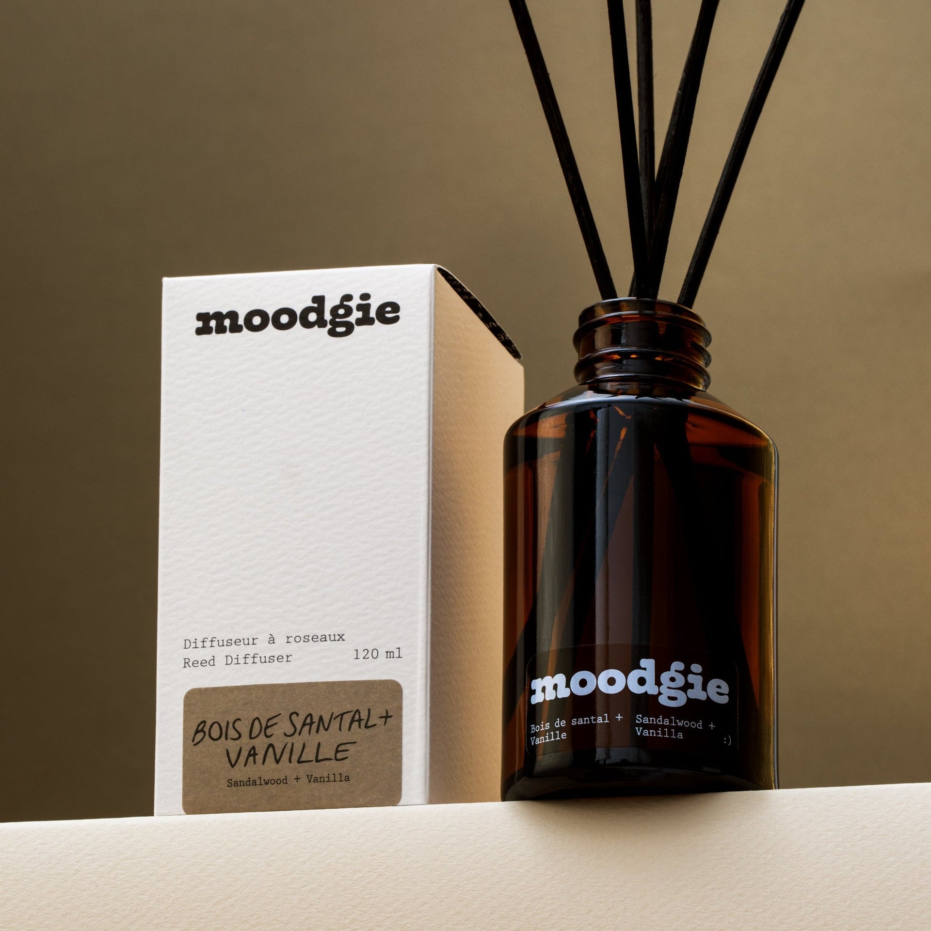 Reed Diffuser Sandalwood + Vanilla - 120ml – Home Décor gift Montreal Villeray Urban Palate